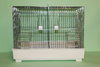 Breeding cage with partition,meshwire basement and plastic tray. 44 x 26 x 33 cm