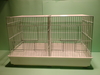 Breeding cage with partition,meshwire basement, and plastic tray 67 x 34 x 44 cm