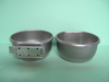 Stainless steel bowl with click holder 0,8mm material 0,85 l