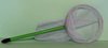 Vogelfangkescher mit grünem Kunststoffstiel und weißem Tüll. Stiel 51 cm - Netzkopf  30 cm