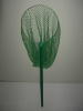 Vogelfangkescher mit grünem Kunststoffstiel und grünem Netz - Stiel 60 cm - netzkopf 22 cm