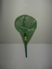 Birds scoop net with green plastic  handle and green net lace . Handle 25cm cone base 13 cm diameter